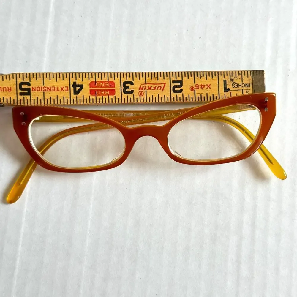 Red SELIMA OPTIQUE FULVIA P16 Cat Eye Reading Eyeglasses Frame 2012 Needs Lens